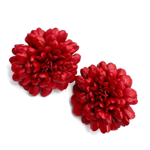 Red Browband Flower Sides