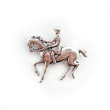 Load image into Gallery viewer, Horse &amp; Rider  Brooch
