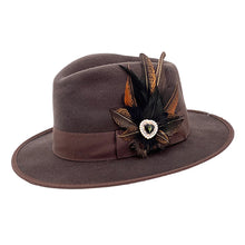 Load image into Gallery viewer, Natural &amp; Black Magnetic Feather Trim
