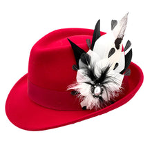 Load image into Gallery viewer, White &amp; Black Dot Magnetic Feather Trim
