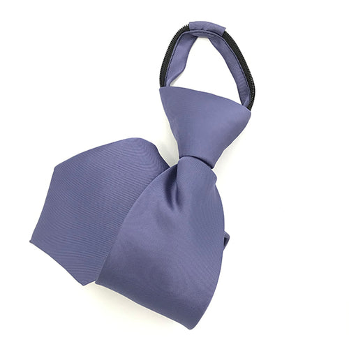 Purple Grey Zipper Tie