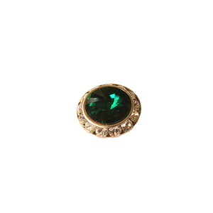 Emerald Swarovski Crystal Pin