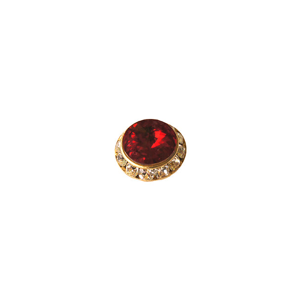 small red swarovski pin