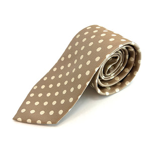 Beige & Cream Spot Tie