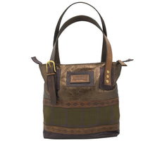 Load image into Gallery viewer, Bronze, Purple &amp; Tweed Tote Bag
