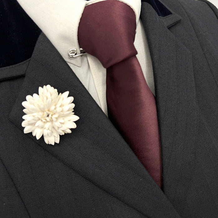 Gray tux sale with burgundy tie