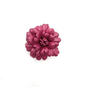 Dark Magenta Flower Lapel