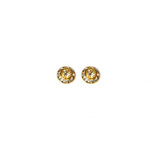 Load image into Gallery viewer, small rhondell earrings in gold or silver tone
