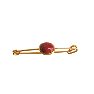 Gold & Red Pin