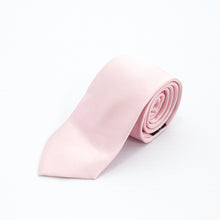 Load image into Gallery viewer, satin look ice pink tie
