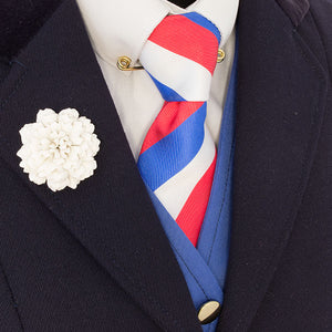 Red, Royal & White Tie
